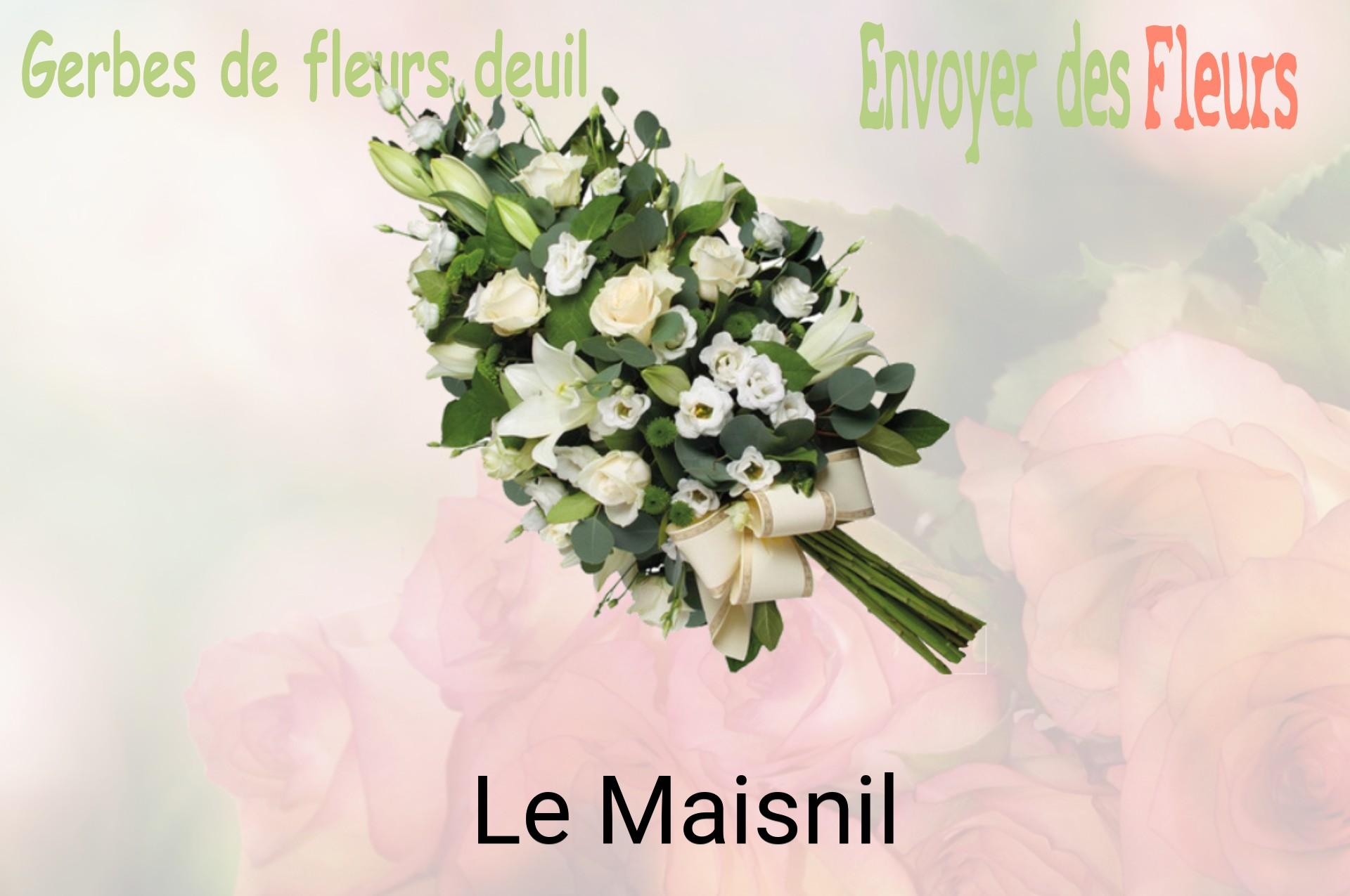 Gerbe de fleurs de deuil livrée à Le Maisnil